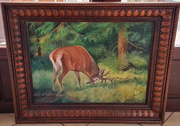Tableau - peinture signé Durieux. beschikbaar voor biedingen