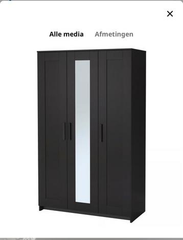 Brimnes kleerkast zwart beschikbaar voor biedingen