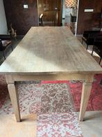 Massief eiken landelijke tafel 3m20 op 1m., 75 cm ou plus, 200 cm ou plus, Enlèvement, Utilisé