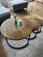 Set van 3 salontafeltjes, Huis en Inrichting, Tafels | Salontafels, Ophalen, 50 tot 75 cm, Rond, 50 tot 100 cm