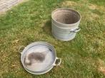 Alu potten /ketel, Tuin en Terras, Bloembakken en Plantenbakken, Ophalen, Gebruikt