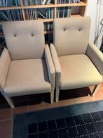 2 beige zeteltjes, Ophalen, Zo goed als nieuw, Eenpersoons, Hout