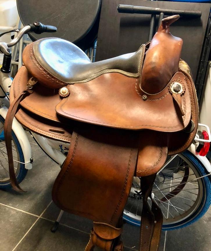 Continental 16 ‘’ western zadel, Animaux & Accessoires, Chevaux & Poneys | Selles, Comme neuf, Western, Enlèvement