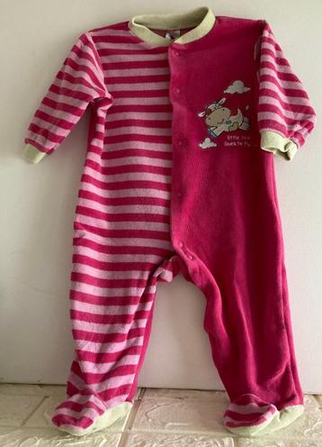 Pyjama pour bébé rose vif pour fille « Baby Club » taille 74