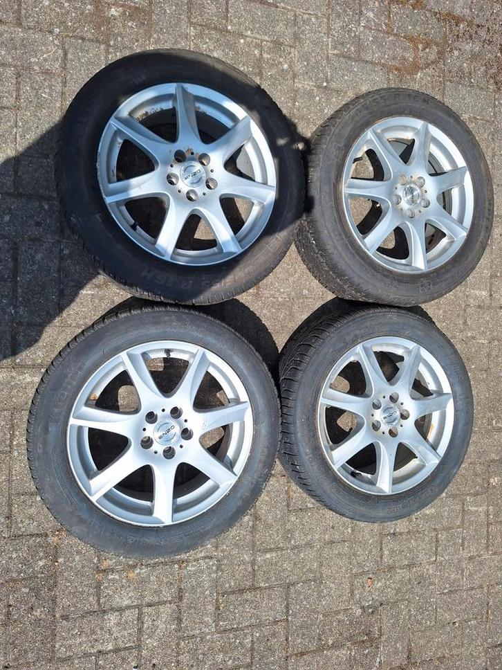 Winterwielen banden 205/55R16 91H Enzo velgen 6,5Jx16H2 ET38, Auto-onderdelen, Banden en Velgen, Banden en Velgen, Winterbanden