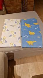 Deux paires de rideaux coton imprimé, Ophalen, Groen