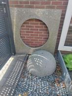 Borrelsteen en tegel garniet, Tuin en Terras, Ophalen, Gebruikt, Graniet, Waterornament