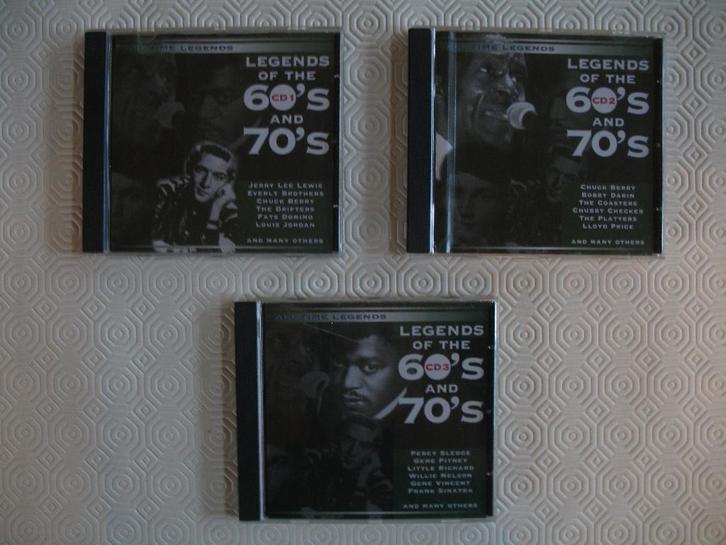 Legends of the 60’s and 70’s. 3 cd 's, CD & DVD, CD | Compilations, Enlèvement ou Envoi