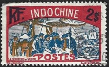 1 Postzegel Indochina 1927 Landsmotieven beschikbaar voor biedingen