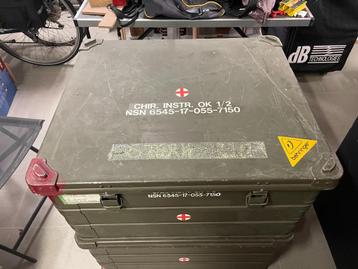 militaire koffer (aluminium?) - 1 of 2 stuks