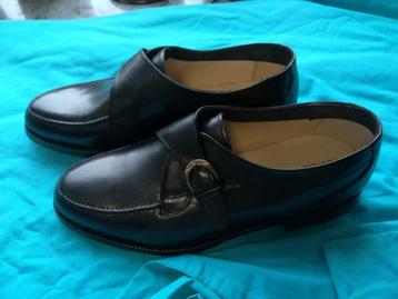Nieuwe zwarte lederen schoenen Ambiorix maat 44.5 beschikbaar voor biedingen