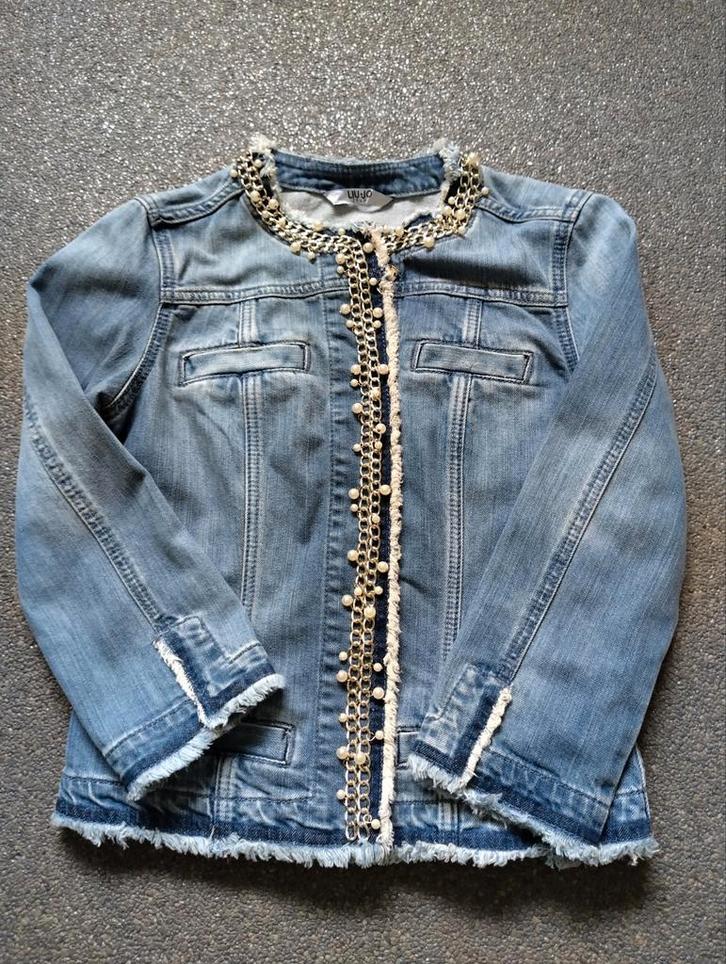 Mooi jeansjasje Liu Jo It.maat 42 -> hier mt 38M, Kleding | Dames, Jassen | Zomer, Zo goed als nieuw, Maat 38/40 (M), Blauw, Ophalen of Verzenden