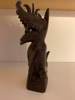 Mythical creature : 20cm Borneo dog dragon Aso figurine, Antiquités & Art, Art | Sculptures & Bois