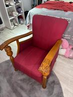 Fauteuil fait main, Huis en Inrichting, Ophalen, Zo goed als nieuw, Hout