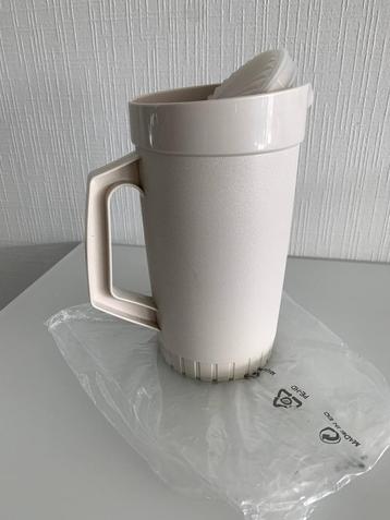 Cruche Tupperware de 1 litre., Enlèvement ou Envoi, Neuf, Crème, Bol ou Canette