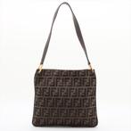Fendi FF Zucca schoudertas, Ophalen of Verzenden, Gebruikt, Bruin, Handtas