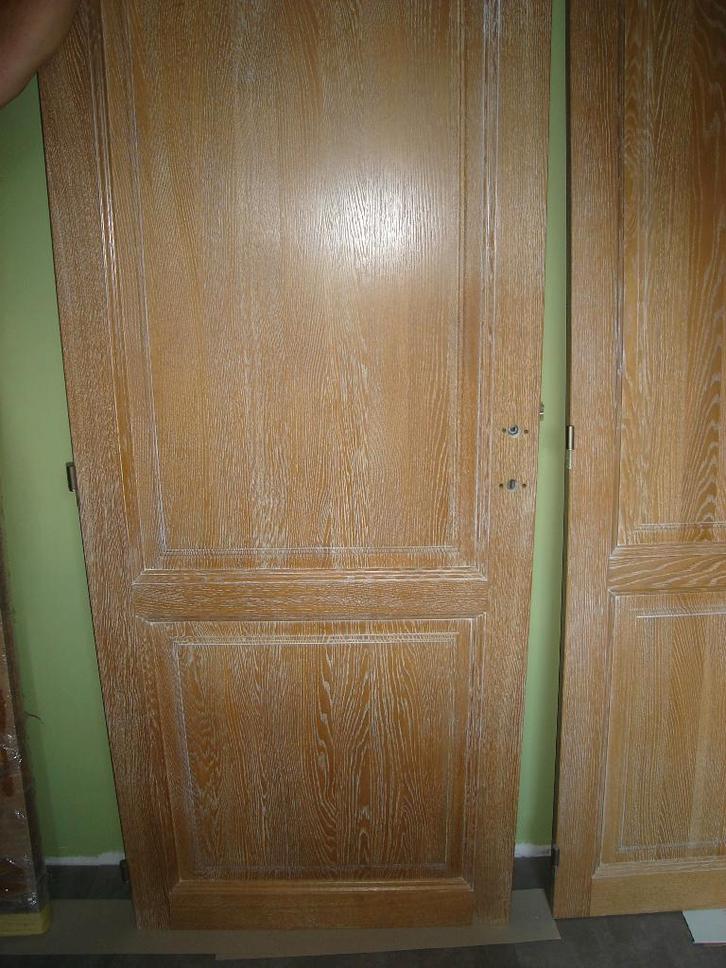 Massieve eiken binnendeur, Bricolage & Construction, Fenêtres & Moustiquaires, Comme neuf, Porte intérieure, Moins de 200 cm, Moins de 80 cm