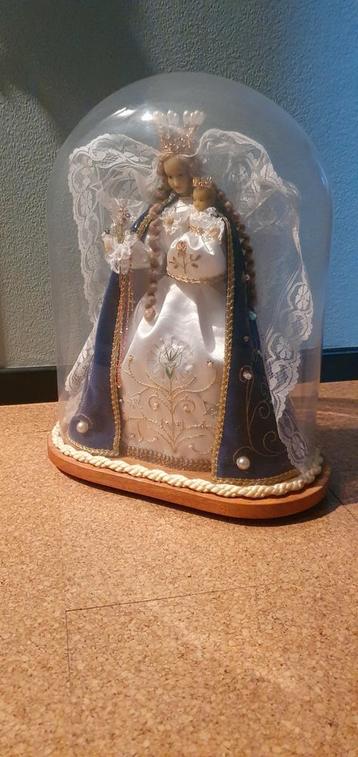 Maria onder stolp 43cm hoog x 33cm beschikbaar voor biedingen
