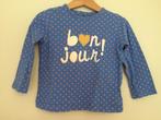 T-shirt fille, bleu à pois, 2-3 ans, Kinderen en Baby's, Meisje, Gebruikt, Ophalen of Verzenden