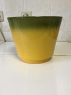 Vintage cachepot doorsnede +/- 22 cm - H 17,5 cm, Enlèvement ou Envoi, Utilisé, Moins de 25 cm, Moins de 40 cm