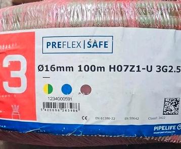 Preflex SAFE - flexible tube Ø16mm with VOB 3G2,5mm²

 15m beschikbaar voor biedingen