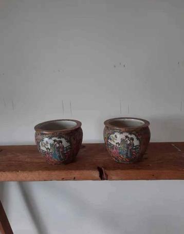 2 cache-pots chinois anciens, Enlèvement, Comme neuf