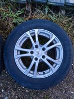 set van 4 winterbanden met velg continental 195/65 R15 T, Auto-onderdelen, Banden en Velgen, Ophalen, 15 inch, Banden en Velgen
