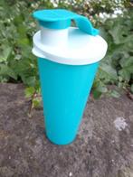 Waterfles Eco Tupperware doorzichtige blauwe plastic fles, Overige typen, Blauw, Gebruikt, Ophalen of Verzenden