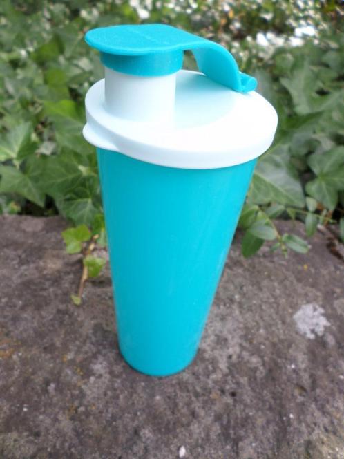 ② Gourde Eco Tupperware transparente bleu bouteille plastique