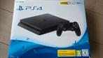 PlayStation 4 console 500GB met 2 controllers en 2 games, Ophalen, Met 2 controllers, Zo goed als nieuw, Slim