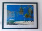 CUBA-kader (85x65) met iconische vintage classic Amerian car, 50 tot 75 cm, Ophalen of Verzenden, Zo goed als nieuw, 75 tot 100 cm