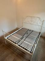 Ikea Bed 160 incl lattenbodem, Huis en Inrichting, Slaapkamer | Bedden, Ophalen, Wit, Tweepersoons, Zo goed als nieuw