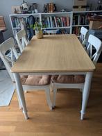 Dining set with table and four chairs/Eetkamerset met tafel, Huis en Inrichting, Ophalen, Gebruikt