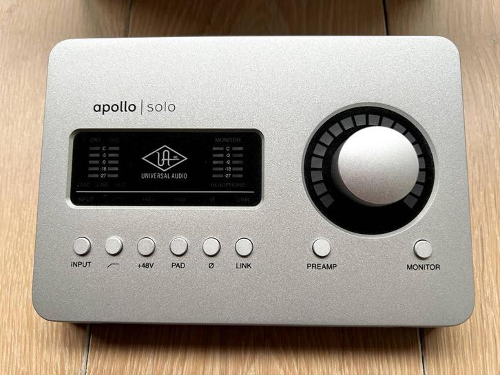 Universal Audio Apollo Solo Thunderbolt 3 Audio Interface, Computers en Software, Geluidskaarten, Zo goed als nieuw, Ophalen