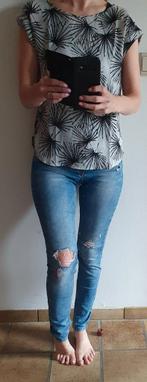 Destroyed jeans van Zara - Maat 38, Kleding | Dames, Broeken en Pantalons, Maat 38/40 (M), Blauw, Ophalen of Verzenden, Lang
