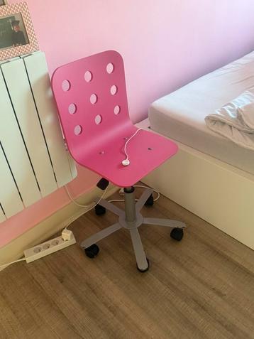 roze kinderbureaustoel, Huis en Inrichting, Bureaustoelen, Ophalen of Verzenden, Gebruikt, Roze, Bureaustoel