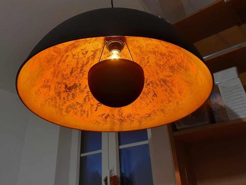 Hanglamp zwart en goud, Huis en Inrichting, Lampen | Hanglampen, Gebruikt, Ophalen