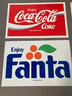 4 Stickers Coca-cola en Fanta, Collections, Autocollants, Comme neuf, Enlèvement ou Envoi
