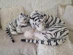 peluche xl tigre blanc et leopard, Comme neuf, Enlèvement ou Envoi