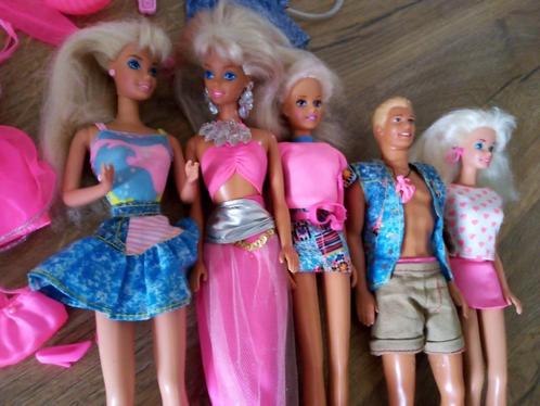 Barbie Ken Sindy... +-80/90 + extra kleren, Kinderen en Baby's, Speelgoed | Poppen, Gebruikt, Barbie, Ophalen of Verzenden