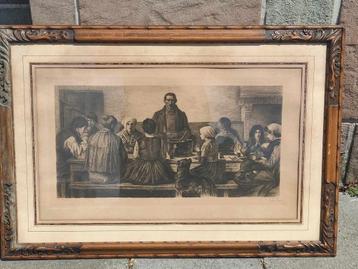 gravure le benedicite signe louise danse beschikbaar voor biedingen