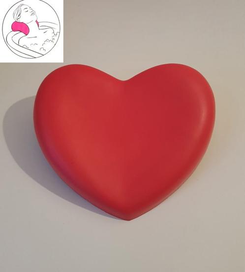 Sint-Valentijn – ‘LOVE’ - HART Badkussen – Rood, Verzamelen, Retro, Ophalen of Verzenden