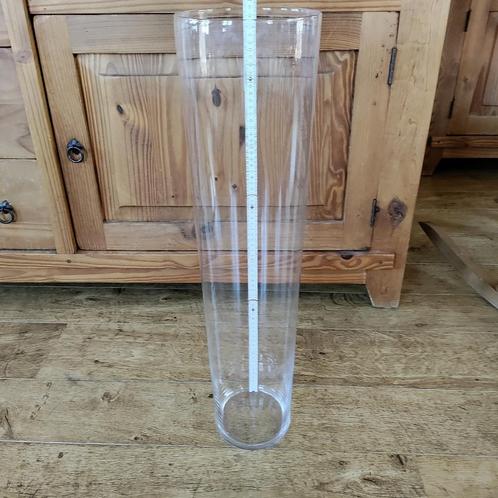 grote glazen vaas, Huis en Inrichting, Woonaccessoires | Vazen, Zo goed als nieuw, Overige kleuren, 50 tot 75 cm, Glas, Ophalen