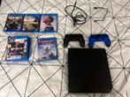 Ps4 Slim - 500GB - 2 controllers en spelletjes, Games en Spelcomputers, Spelcomputers | Sony PlayStation 4, Ophalen, Met 2 controllers