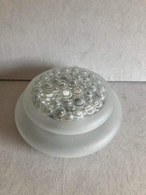 Vintage jaren 60/70 bubbel plafondlamp glas, Huis en Inrichting, Lampen | Plafondlampen, Gebruikt, Glas, Ophalen of Verzenden