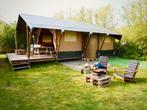 Glamping / Safari Tenten Incl Vlonder, Interieur, Sanitair, Caravanes & Camping, Tentes, Comme neuf, Jusqu'à 5