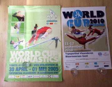 5 posters WorldCup Gymnastics Gent (turnen) beschikbaar voor biedingen