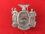 State of New York police hat badge, Verzamelen, Militaria | Algemeen, Ophalen of Verzenden, Overige soorten, Embleem of Badge