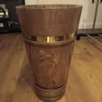 Stevige antieke paraplubak paard motief, Huis en Inrichting, Ophalen, Zo goed als nieuw, Hout