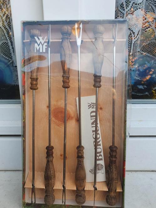 WMF fonduevorken Burgund jaren 1970, Antiek en Kunst, Antiek | Bestek, Ophalen of Verzenden